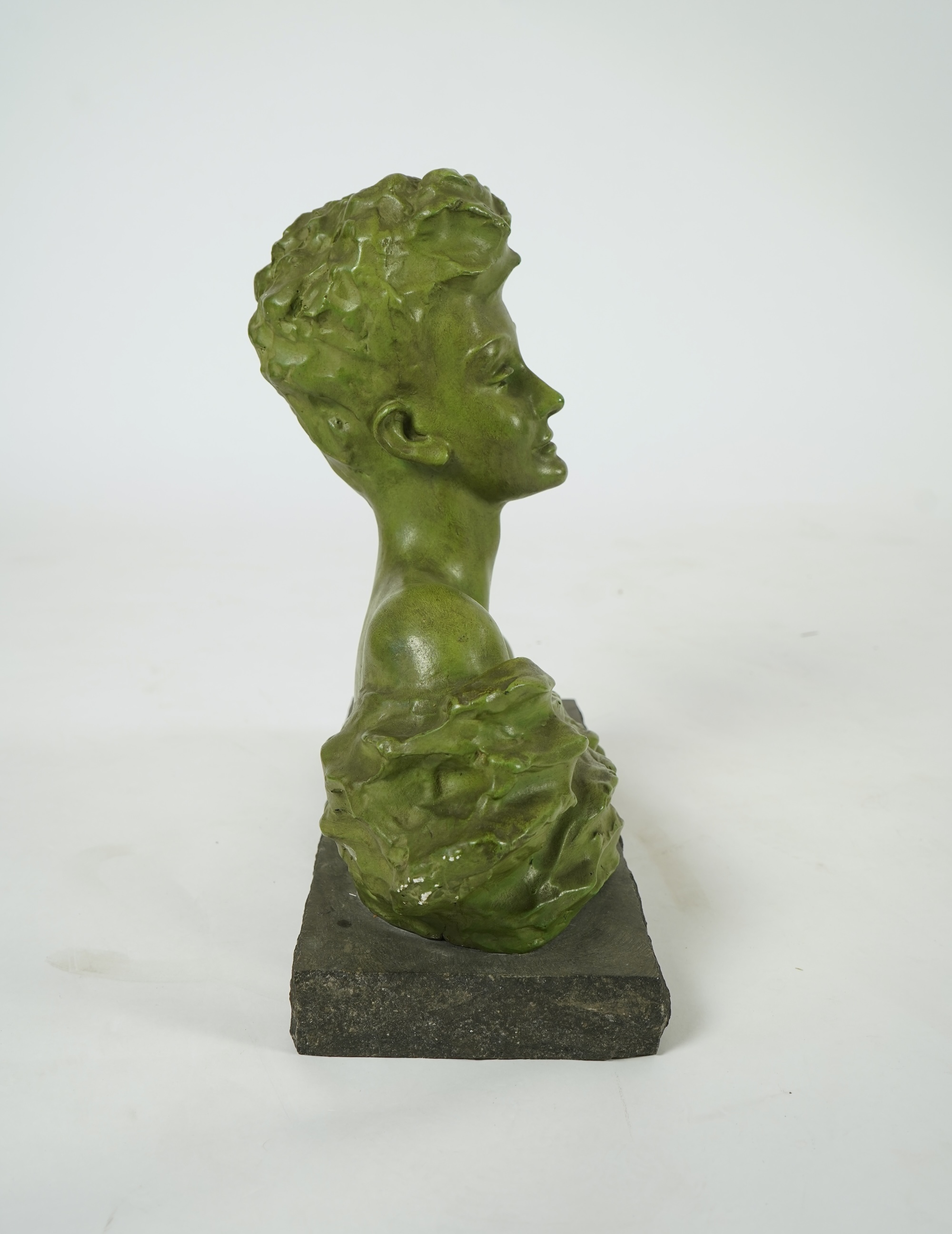 Ernest Patris (Belgian, 1909-1991) A modern terracotta bust